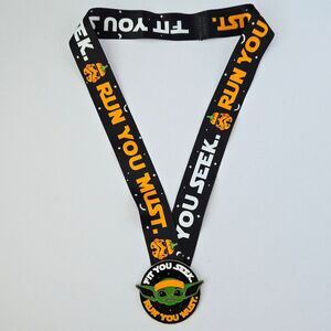 Fit You Seek Run You Must Star Wars 5K Finisher Medal Grogu Halloween Edition
